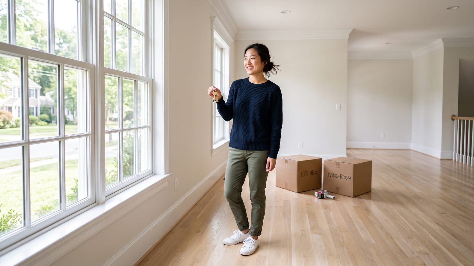 An open-plan living and dining room after a visit